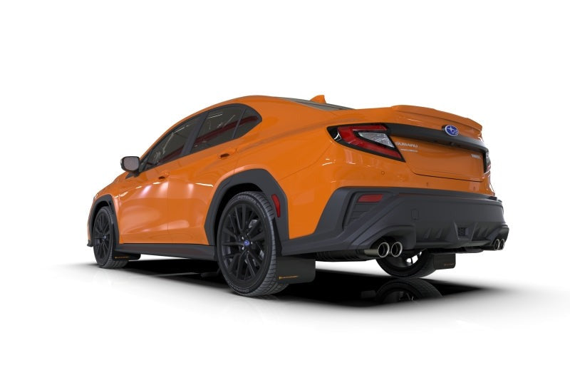 Rally Armor Black UR Mud Flap w/Orange Logo - 2022-2026 Subaru WRX