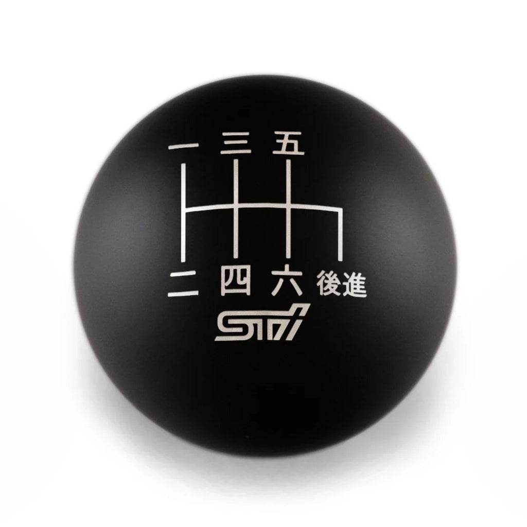 Billetworkz Weighted Shift Knob - 6 Speed STI Japanese Engraving - Subaru STI