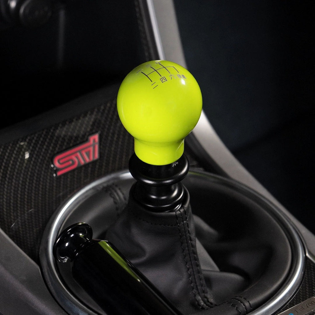 Billetworkz Weighted Shift Knob - 6 Speed Japanese Engraving - Subaru STI