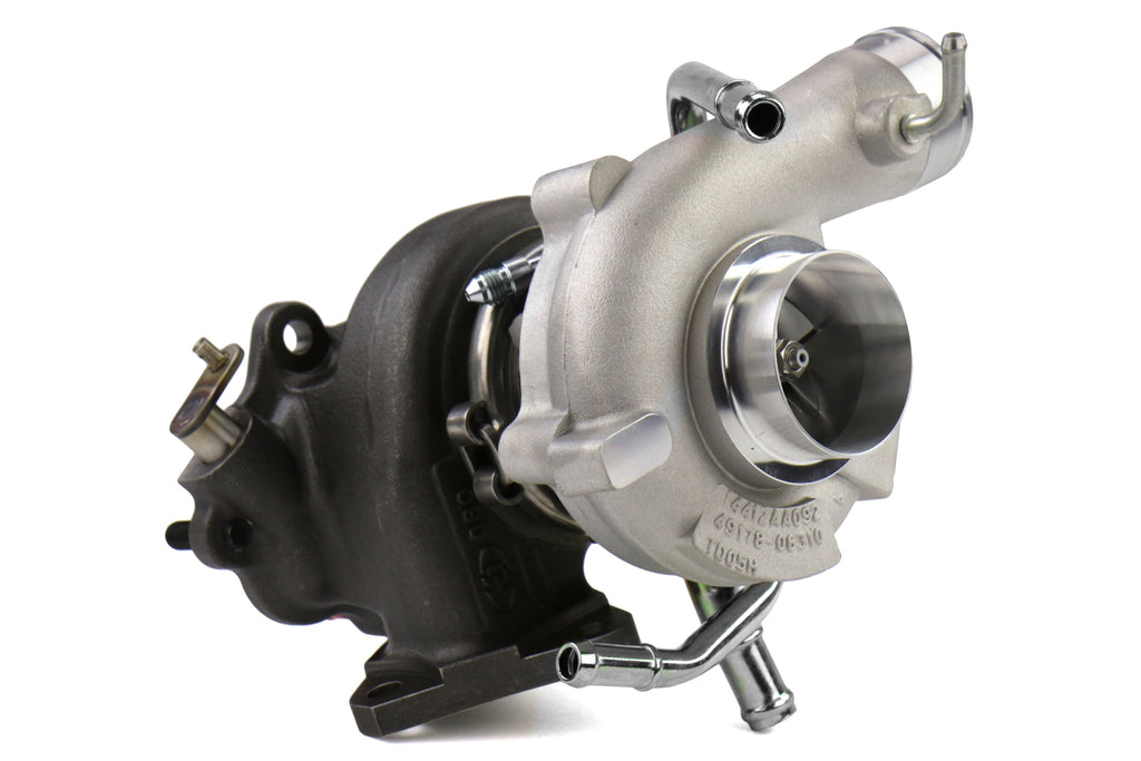 Forced Performance FP BLUE Turbocharger Subaru STI 58mm 8cm EWG w/ Oil Feed Line - 2002-2007 Subaru WRX / 2004-2021 Subaru STI