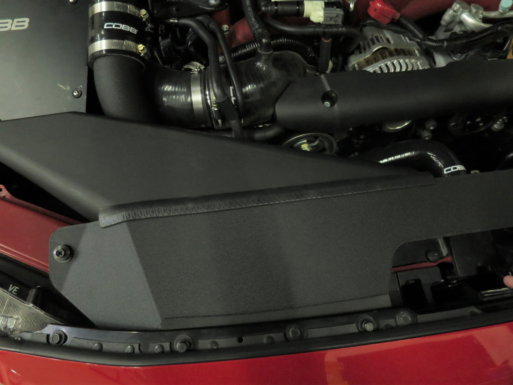 COBB Tuning Aluminum Radiator Shroud Black - 2015-2021 Subaru WRX/STI