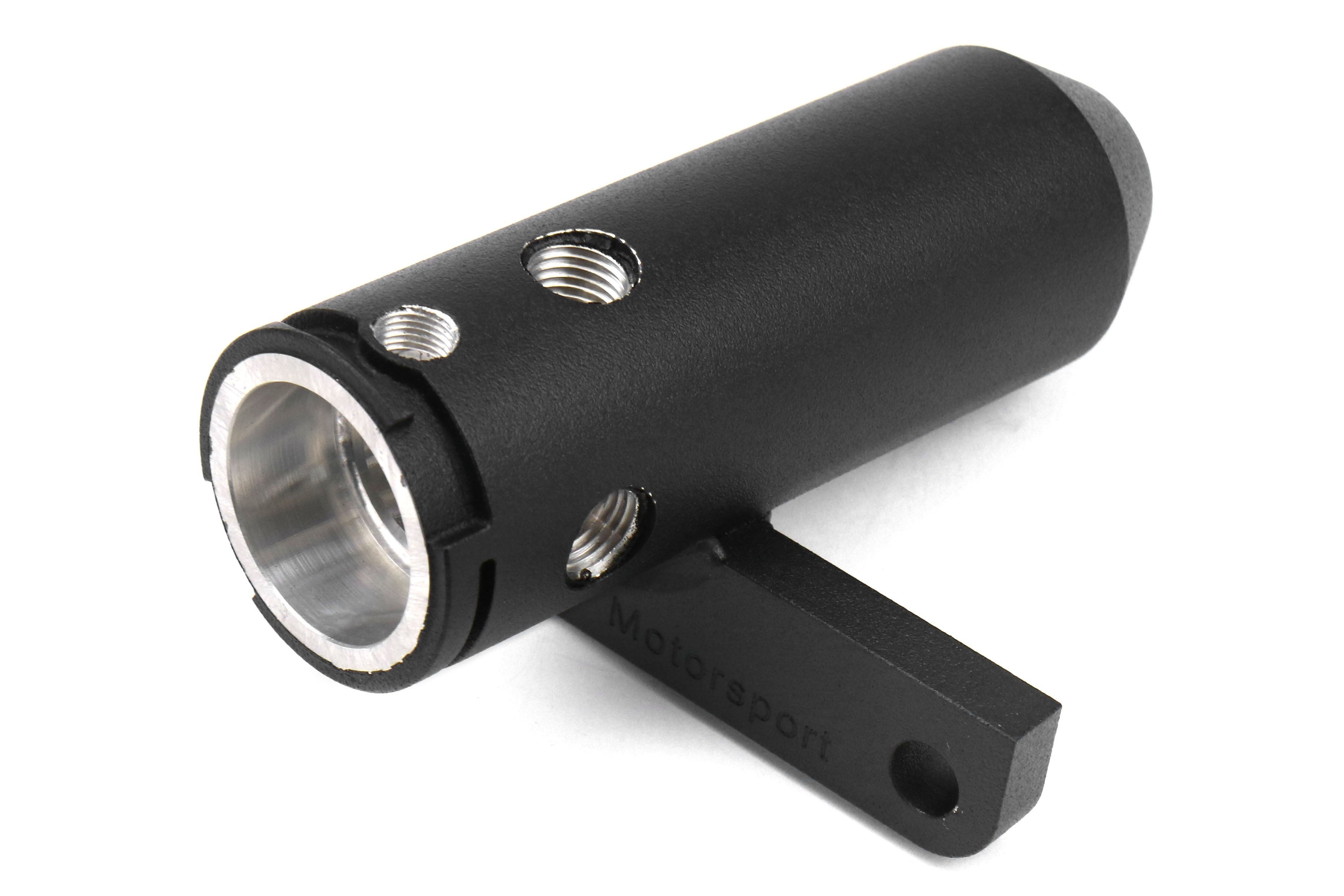 Killer B Motorsport Upper Coolant Reservoir w/ AN Fittings Black - Subaru Models (inc. 2002-2007 WRX / 2004-2021 STI)