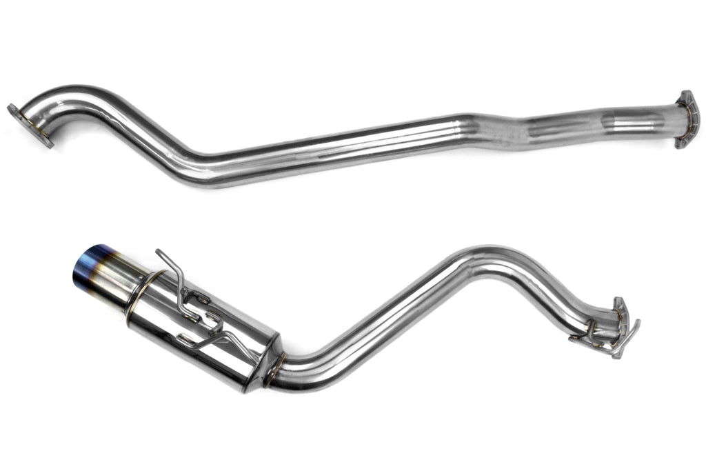 Invidia Racing Series Single Exit Cat Back Exhaust - Titanium Tip - 2008-2014 Subaru WRX / STI Hatchback