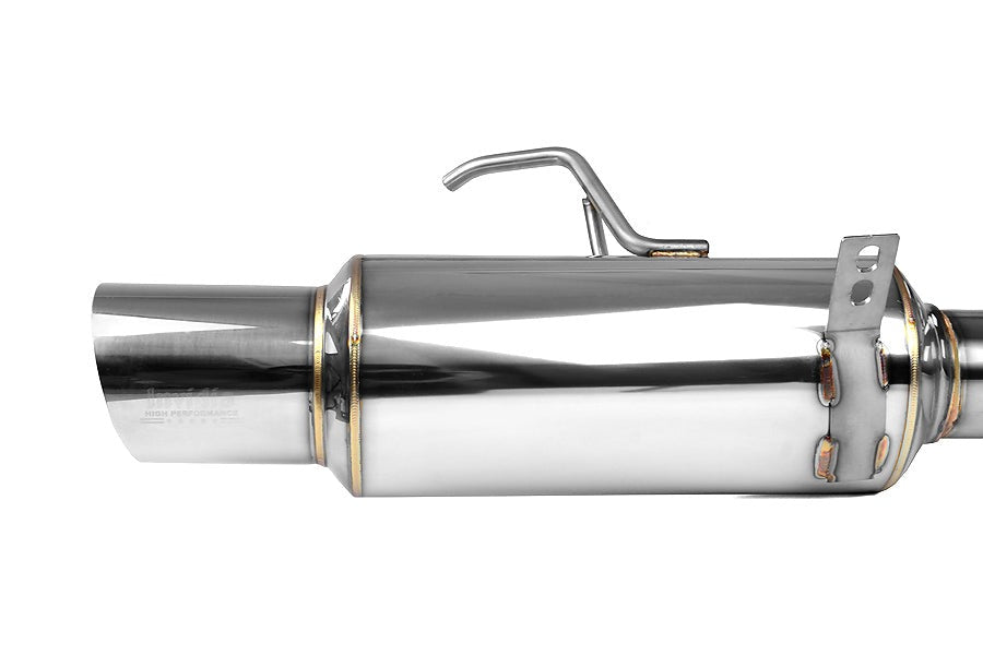 Invidia N1 Single Exit Cat Back Exhaust - Stainless Steel Tip - 2008-2014 Subaru WRX Sedan / 2011-2014 STI Sedan
