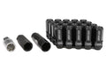Project Kics Leggdura Racing Shell Type Lug Nut Set 53mm Closed-End Look 12X1.25 Black - Universal