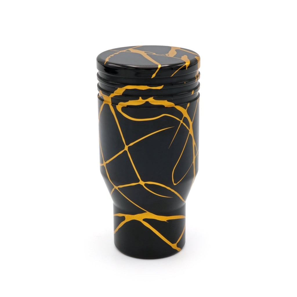 Billetworkz Automatic Shifter - Black w/ Gold Splash - Fits Subaru CVT: Forester (2019-2024)