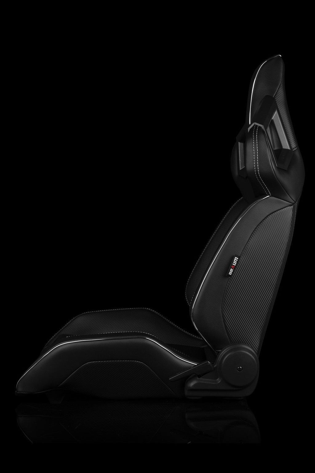 BRAUM ALPHA-X Series Sport Seats - Black / White - Universal