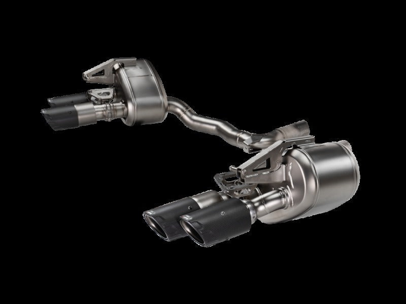 Akrapovic Slip-On Line Titanium with Carbon Tips: Requires V6 or V8 fit kit for 2024+ Porsche Panamera - S-PO/T/5H