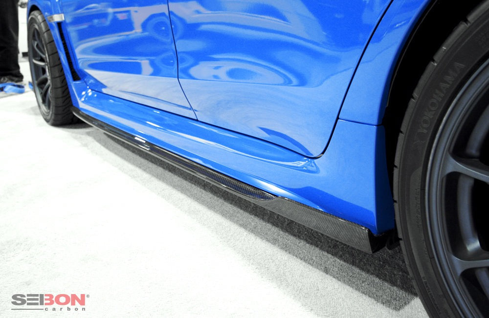 Seibon Carbon Fiber MB Style Side Skirts - 2015-2021 Subaru WRX / STI