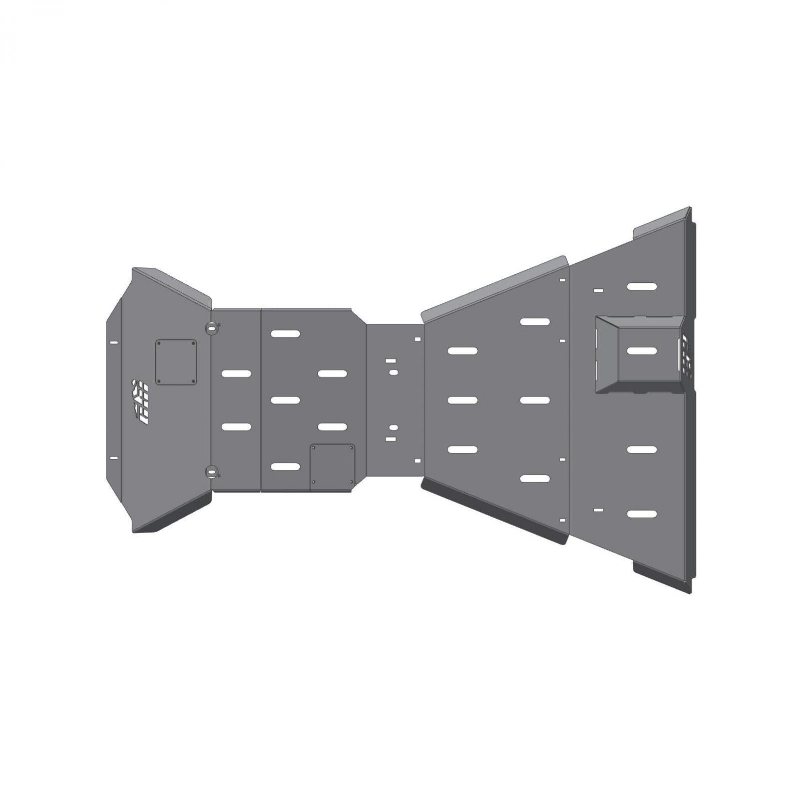 2nd Gen Toyota Tundra Full Overland Skid Plate Set 14-21 Toyota Tundra CBI Offroad