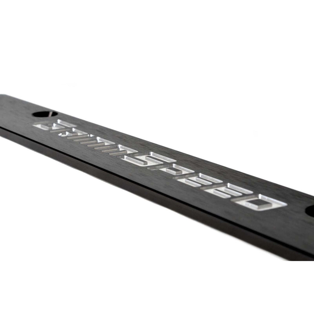 GrimmSpeed License Plate Delete Black/Silver - 2006-2014 Subaru WRX/STI