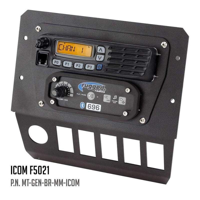 Rugged Radios Polaris General Multi Mount Kit for Radio and Intercom Kenwood TK7360
