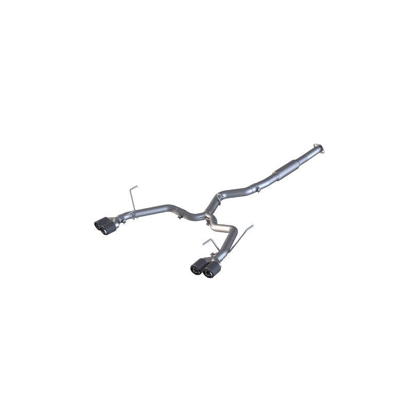 MBRP Race 3in Quad Carbon Fiber Tip Cat Back Exhaust - 2015-2021 Subaru WRX / STI