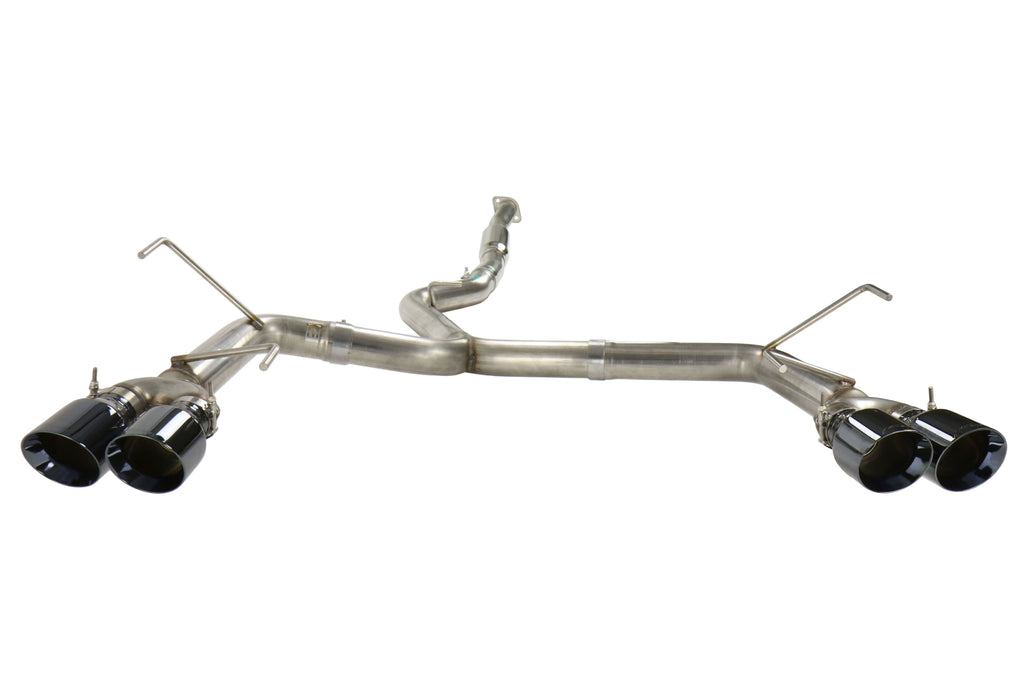 AWE Track Edition Cat-Back Exhaust (Diamond Black Tips) - 2011-2021 Subaru WRX / STI Sedan