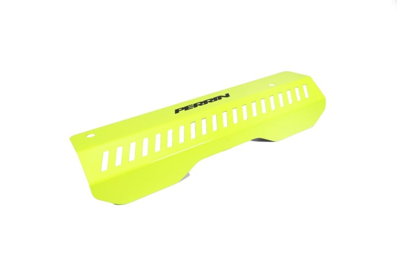 PERRIN Pulley Cover - Neon Yellow (SHORT - For Use w/PERRIN AOS) - 2022-2026 Subaru WRX