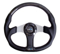 NRG Carbon Fiber Steering Wheel 350mm Oval Silver - Universal