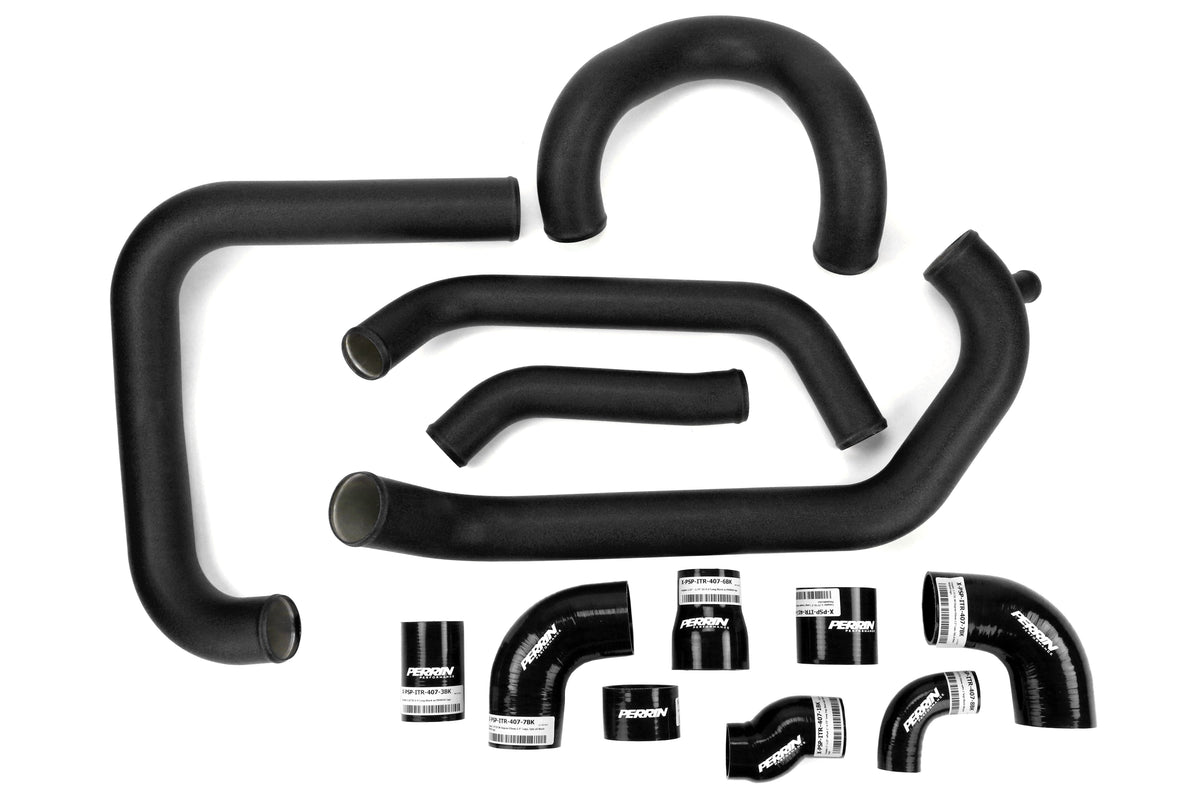 PERRIN Front Mount Intercooler Tubes and Couplers (Black) - 2015-2021 Subaru STI