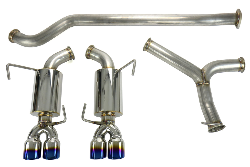 ETS Quiet Cat Back Exhaust System Titanium Tip - 2015-2021 Subaru WRX / STI