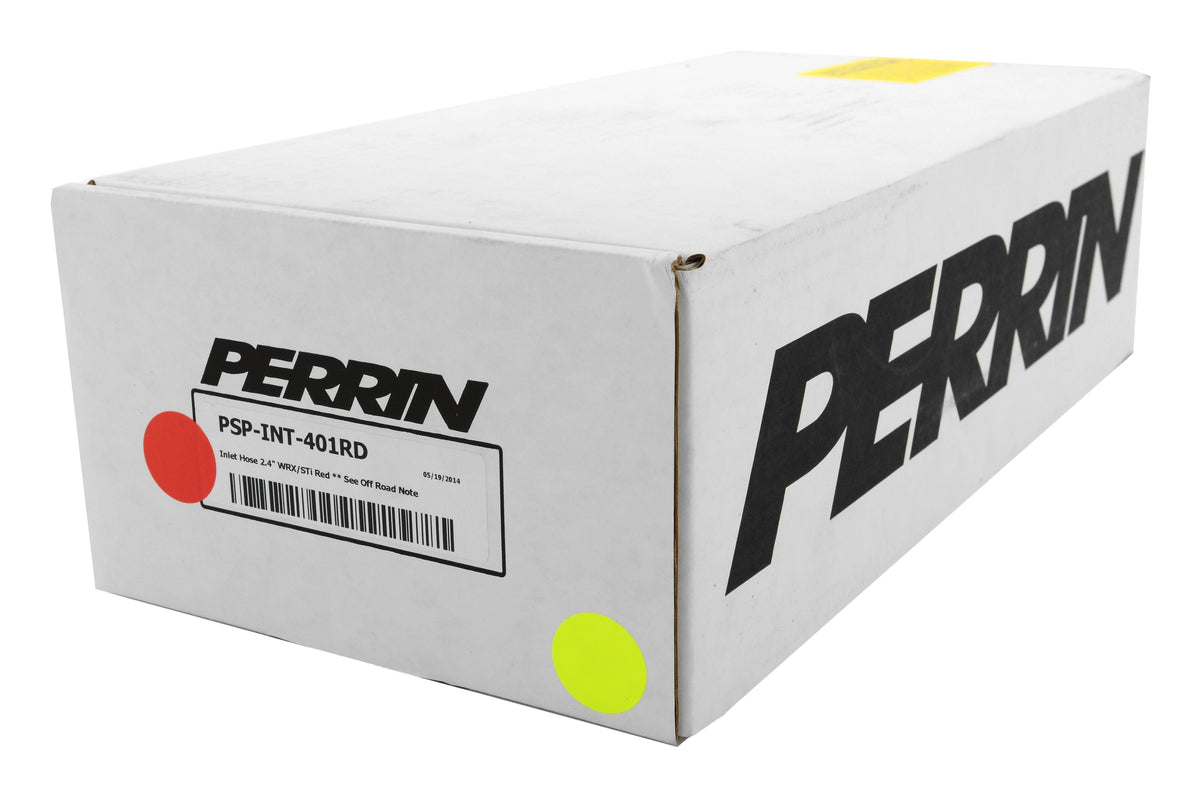 PERRIN 2.4in Turbo Inlet Hose (Red) - 2002-2014 Subaru WRX / 2004-2021 STI / 2004-2013 Forester XT / 2005-2009 Legacy GT / Outback XT