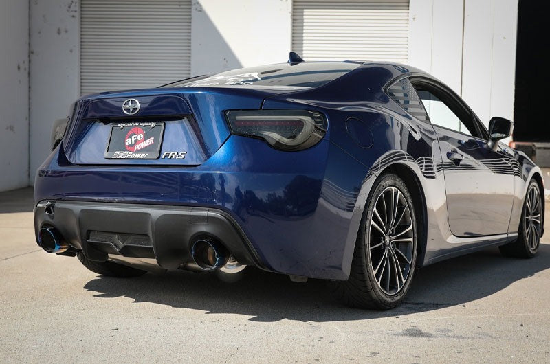 Advanced Flow Engineering Takeda 2-1/2 IN 304 Stainless Steel Cat-Back Exhaust System w/Blue Flame Tip H4-2.0L - 2013-2016 Scion FR-S / 2013-2020 Subaru BRZ / 2017-2019 Toyota 86