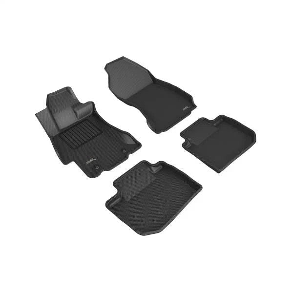 3D MAXpider 2015-2021 Subaru WRX/WRX STI Kagu 1st & 2nd Row Floormats - Black