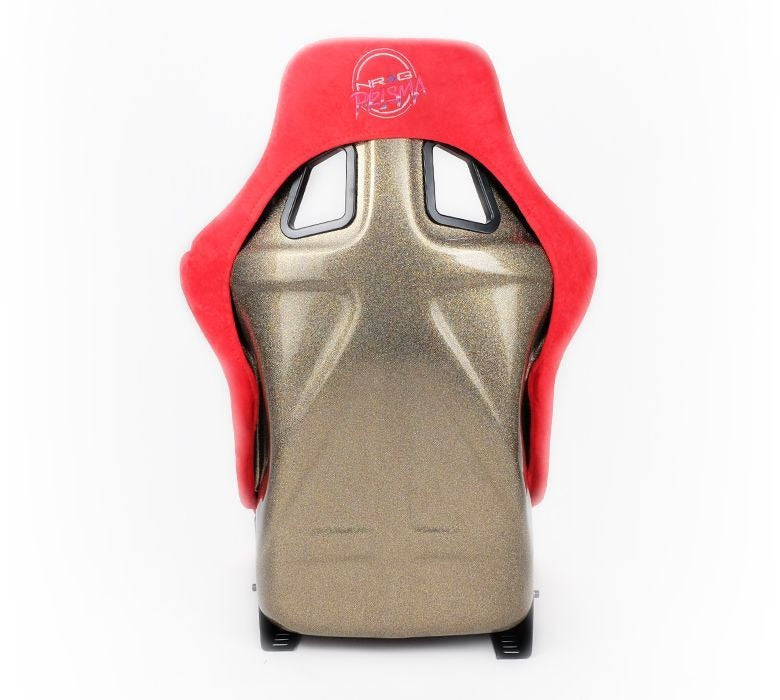 NRG Innovations FRP ULTRA Large Competition Alcantara Seat Red - Universal