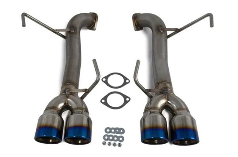 ETS Axle-Back Exhaust System No Muffler Blue Tips - 2022-2024 Subaru WRX
