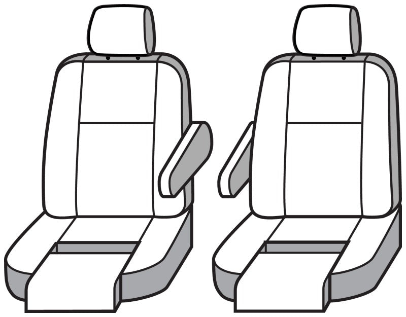 Covercraft 19-26 Mercedes-Benz Sprinter Enduro Waterproof Custom Front Row Seat Covers-Taupe
