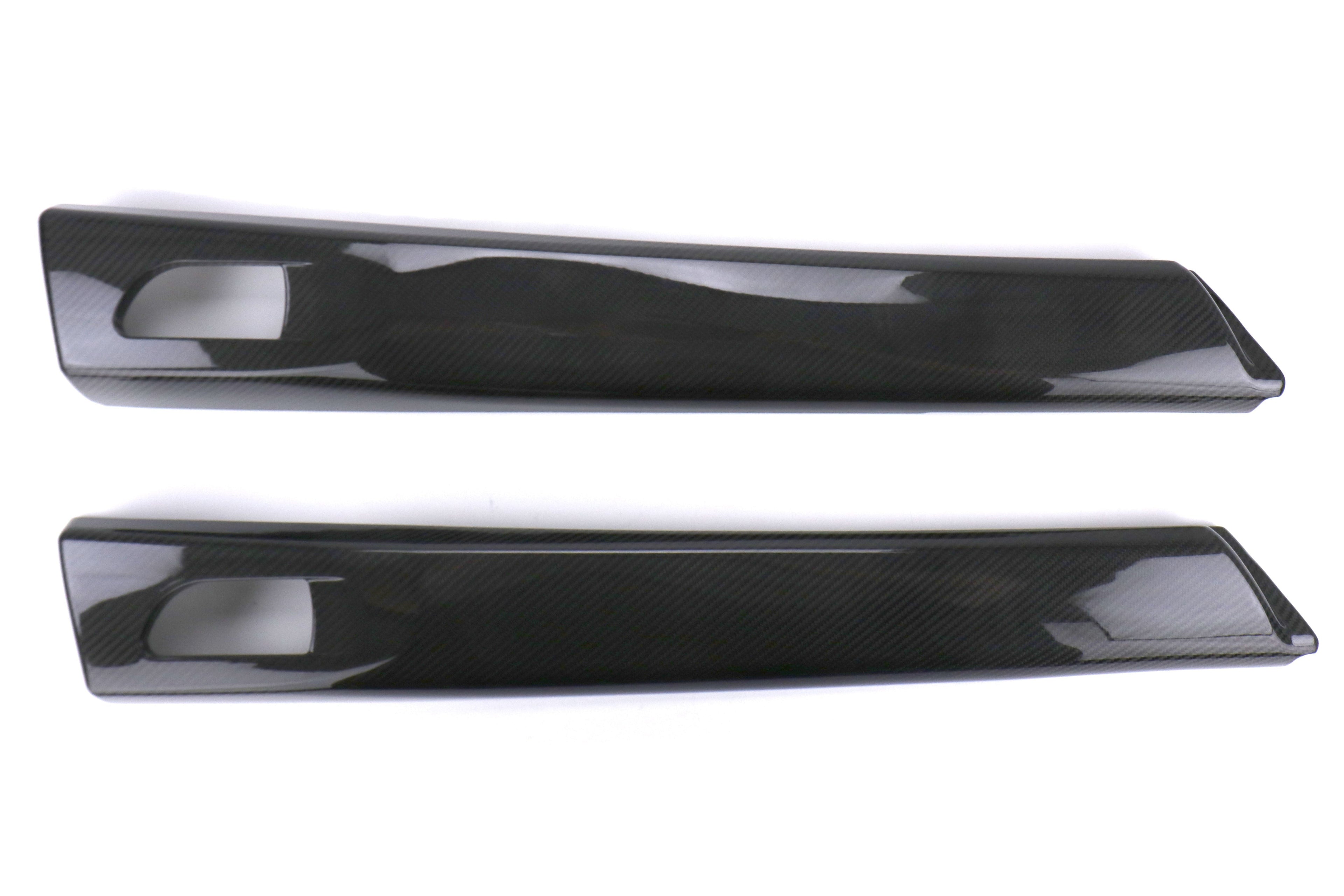 OLM LE Dry Carbon Fiber Rear Door Trim Upper Panels - 2015-2021 Subaru WRX / STI