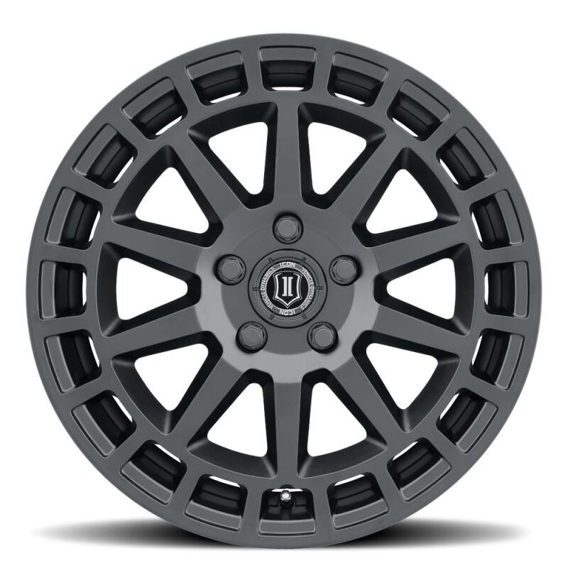 ICON Alloys Journey 17x8 5x100 +38mm 6" Backspacing Satin Black Wheel - 7117805060SB