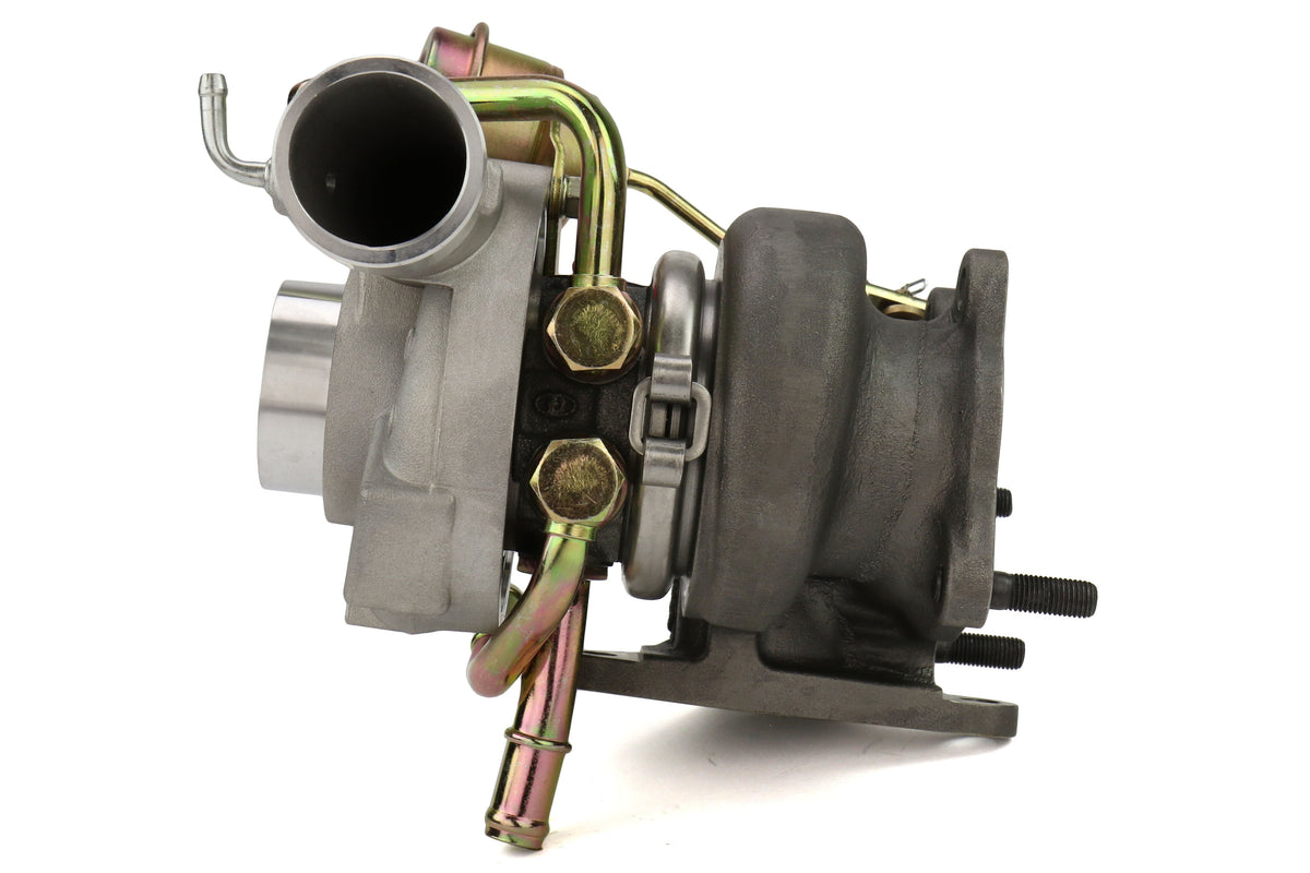 Forced Performance FP BLUE Turbocharger 58mm 8cm IWG w/ Oil Feed Line - 2002-2007 Subaru WRX / 2004-2021 Subaru STI