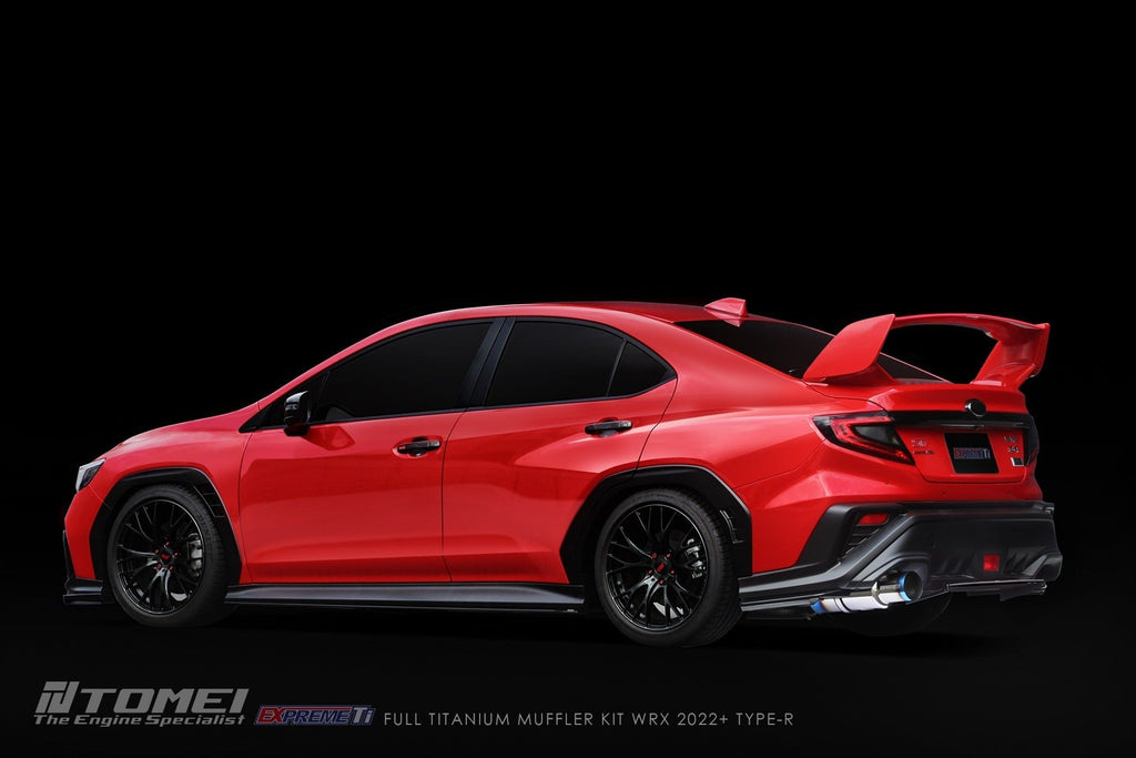 Tomei Full Titanium Muffler Expreme Ti Catback Exhaust System - Type-R - 2022-2024 Subaru WRX