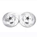 Power Stop Evolution Drilled & Slotted Rotors - Front - 2014-2018 Subaru Forester