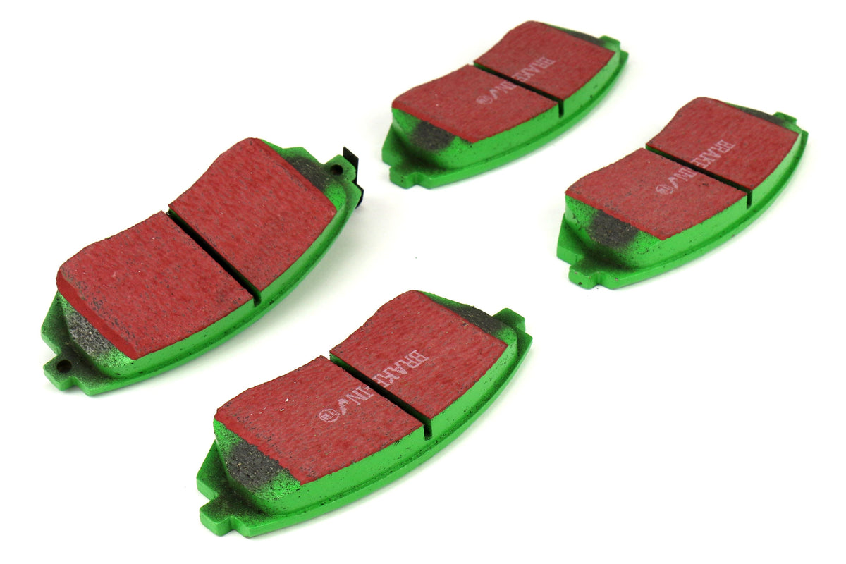 EBC Brakes Greenstuff 2000 Series Sport Disc Brake Front Pads - 2003-2005 & 2008-2010 Subaru WRX (10.5mm Pad Tab)