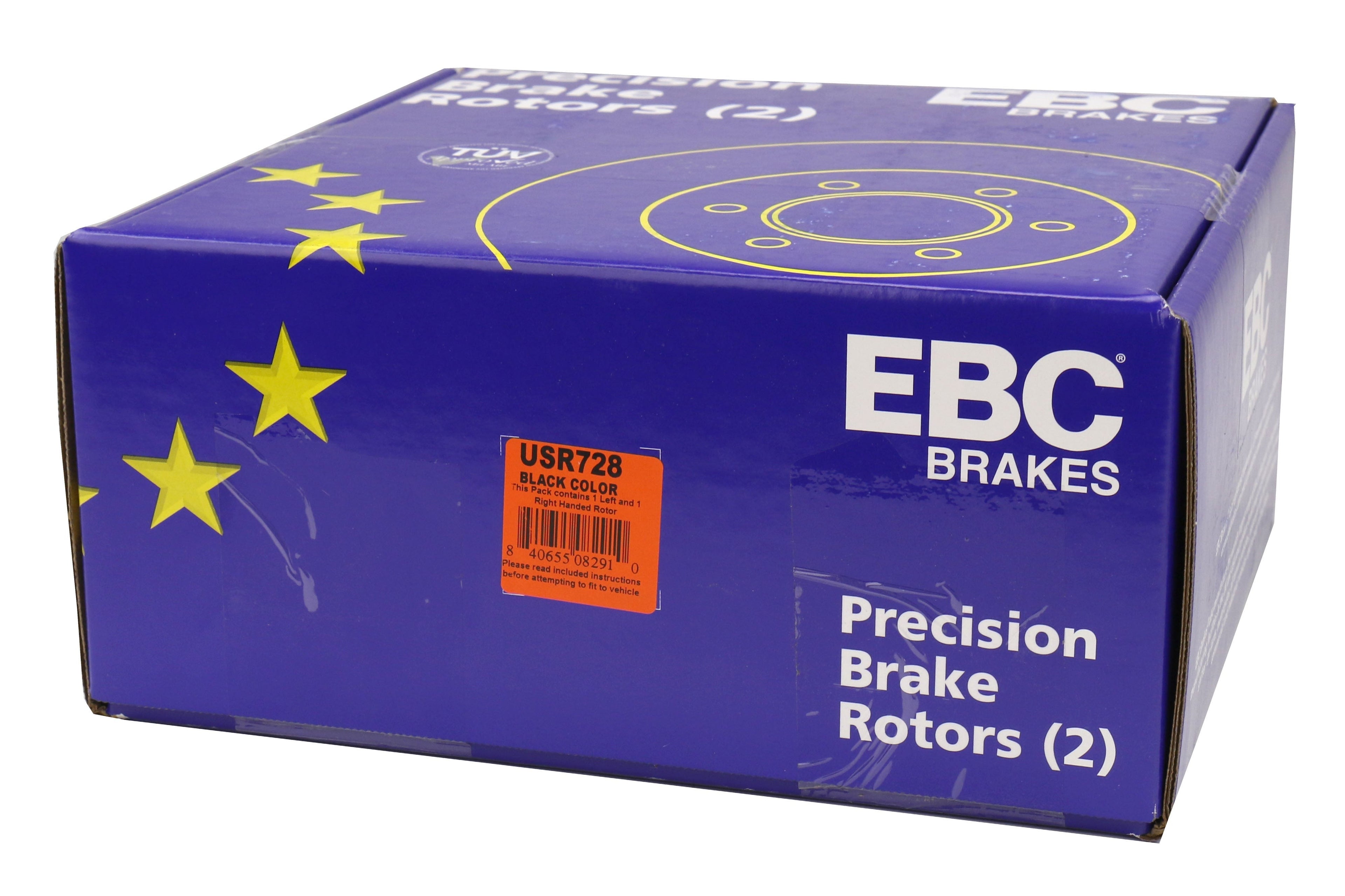EBC Brakes USR Series Sport Slotted Rear Brake Rotors - 2002-2007 Subaru WRX