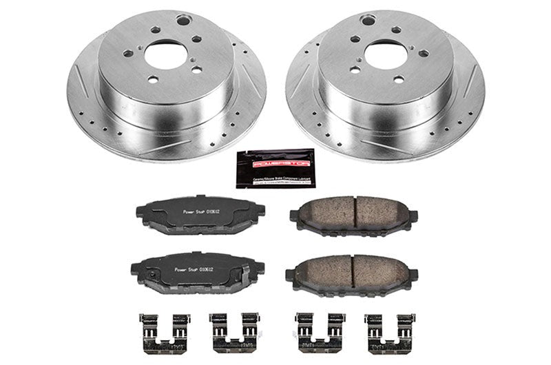 PowerStop Z23 Evolution Sport Rear Brake Kit - 2016-2018 Subaru Crosstrek
