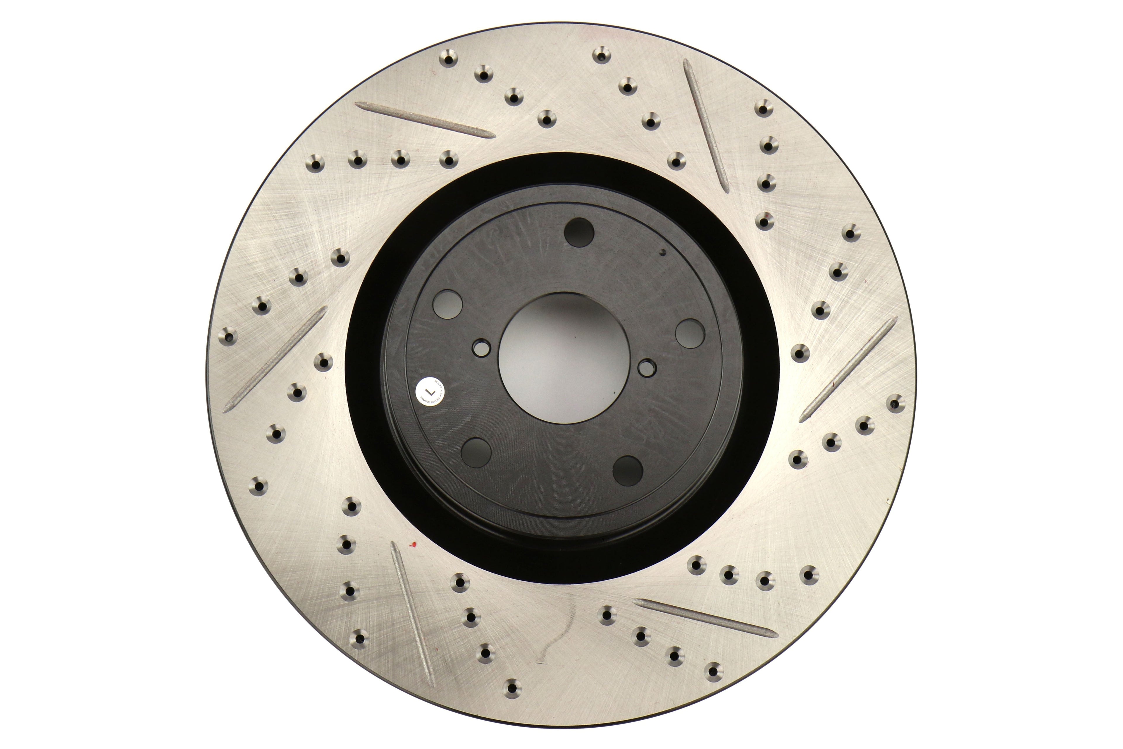 Stoptech Drilled and Slotted Rotor Single Front Left - 2005-2017 Subaru STI