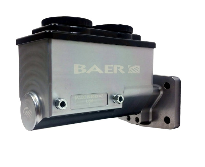 Baer Brakes Mopar 1-1/8in Bore Remaster 4-Bolt Left Port Master Cylinder Assembly - Gray