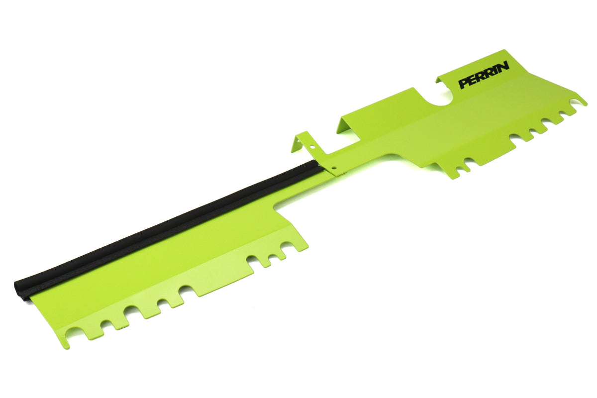 Perrin Radiator Shroud (Use With & Without OEM Intake Scoop) Neon Yellow - 2015-2021 Subaru WRX / STI