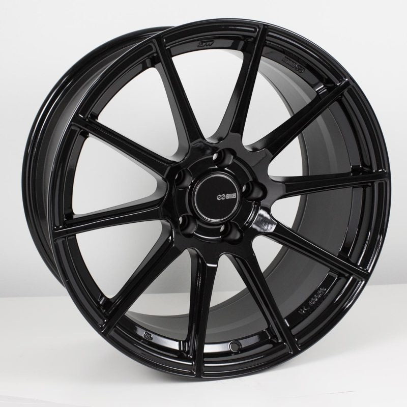 Enkei TS10 17x9 5x114.3 35mm Offset 72.6mm Bore Black Wheel - 2005-2007 Subaru STI