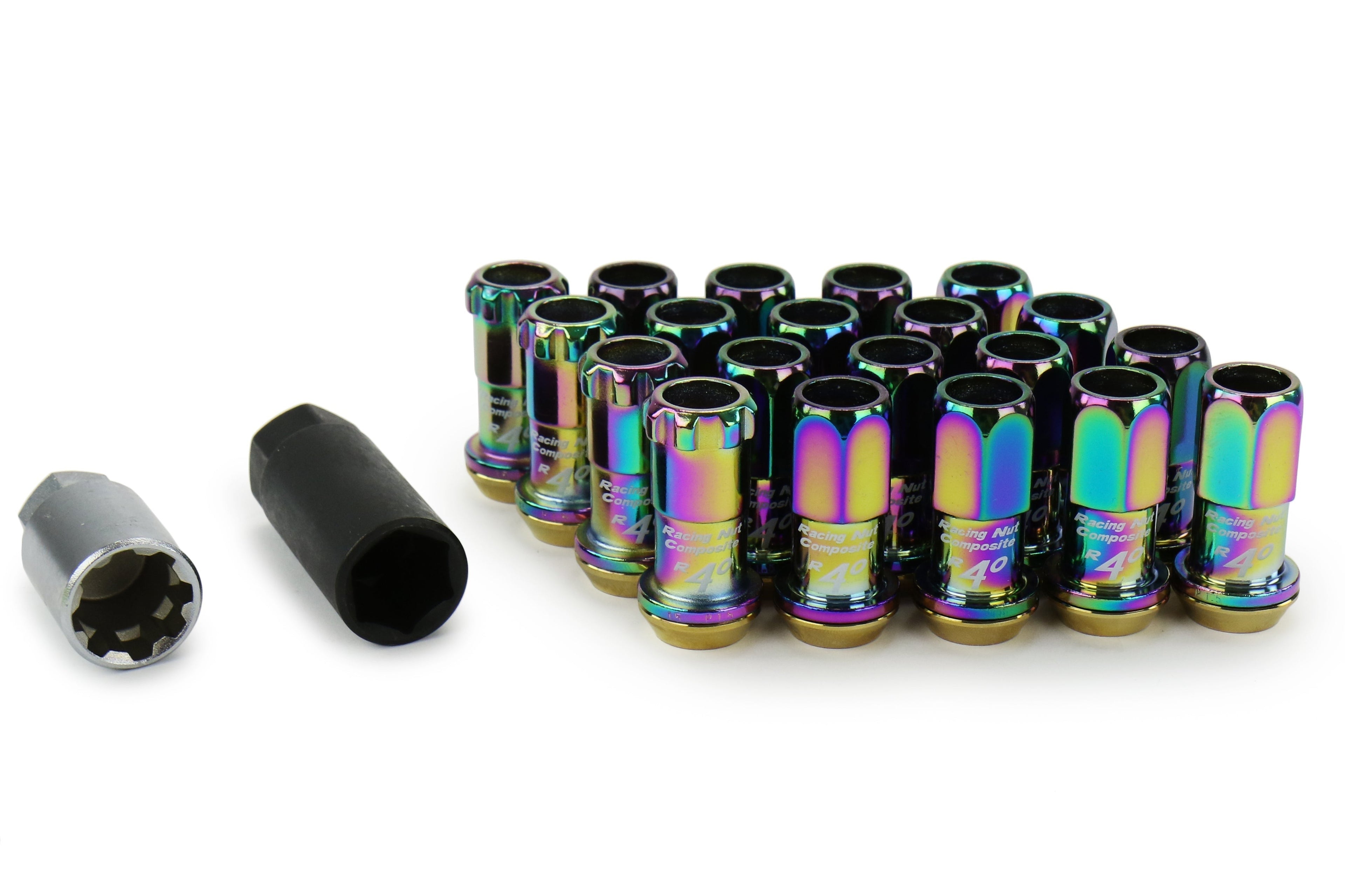 Project Kics R40 16+4 Piece Neo Chrome 12x1.50 Lug Nuts