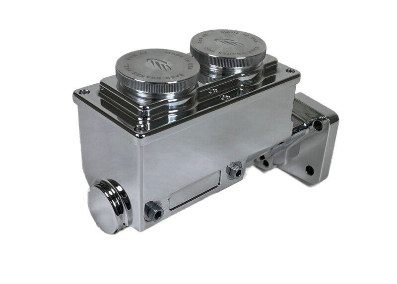 Baer Brakes Mopar 1-1/8in Bore Remaster 4-Bolt Left Port Master Cylinder Assembly - Polished