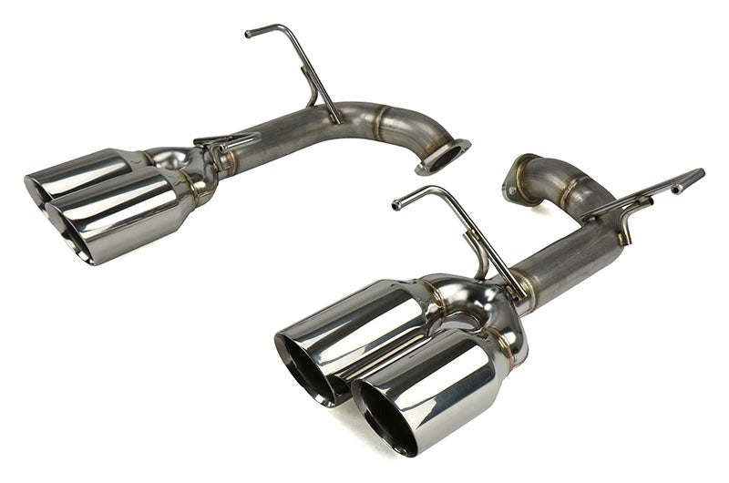 Remark Axle Back Exhaust Muffler Delete Stainless Double Wall 4in Tips - 2015-2021 Subaru WRX / 2015-2021 STI