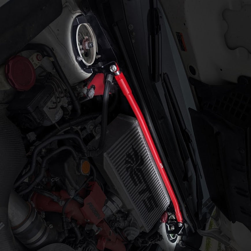 SMY TallBoy Front Strut Bar (Clears all AOS and TMIC) - 2015-2021 Subaru WRX / STI