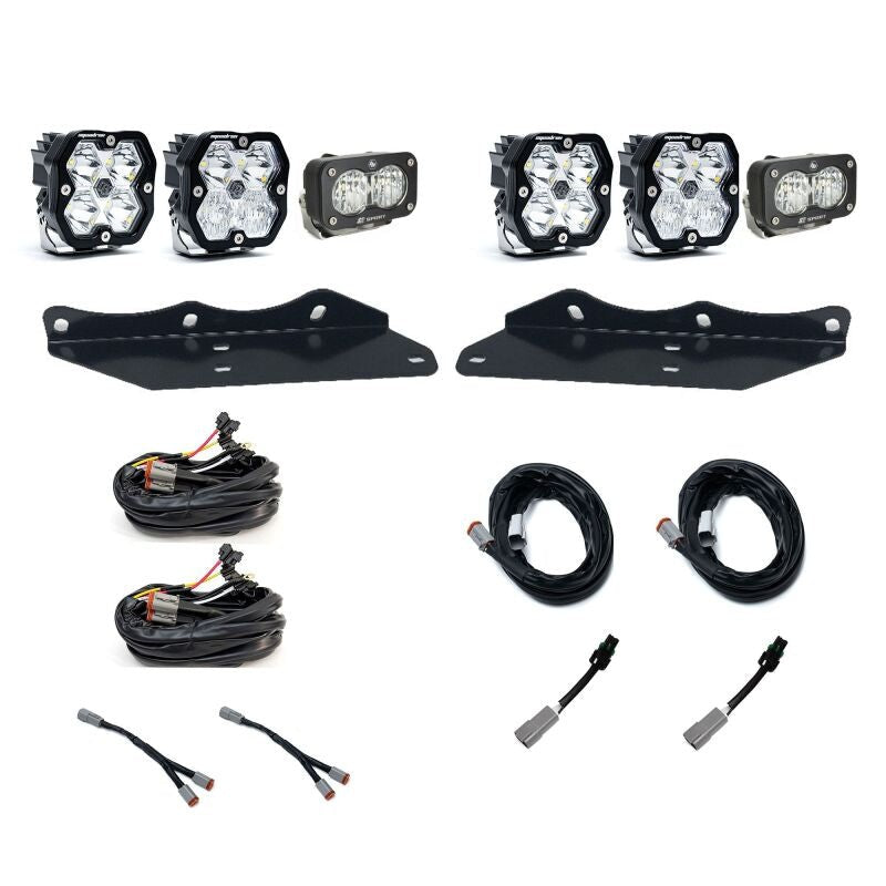 Baja Designs 17-20 Ford Raptor Squadron Sport 2.0/S2 Fog Pocket Kit (Multi Patterns) - Clear