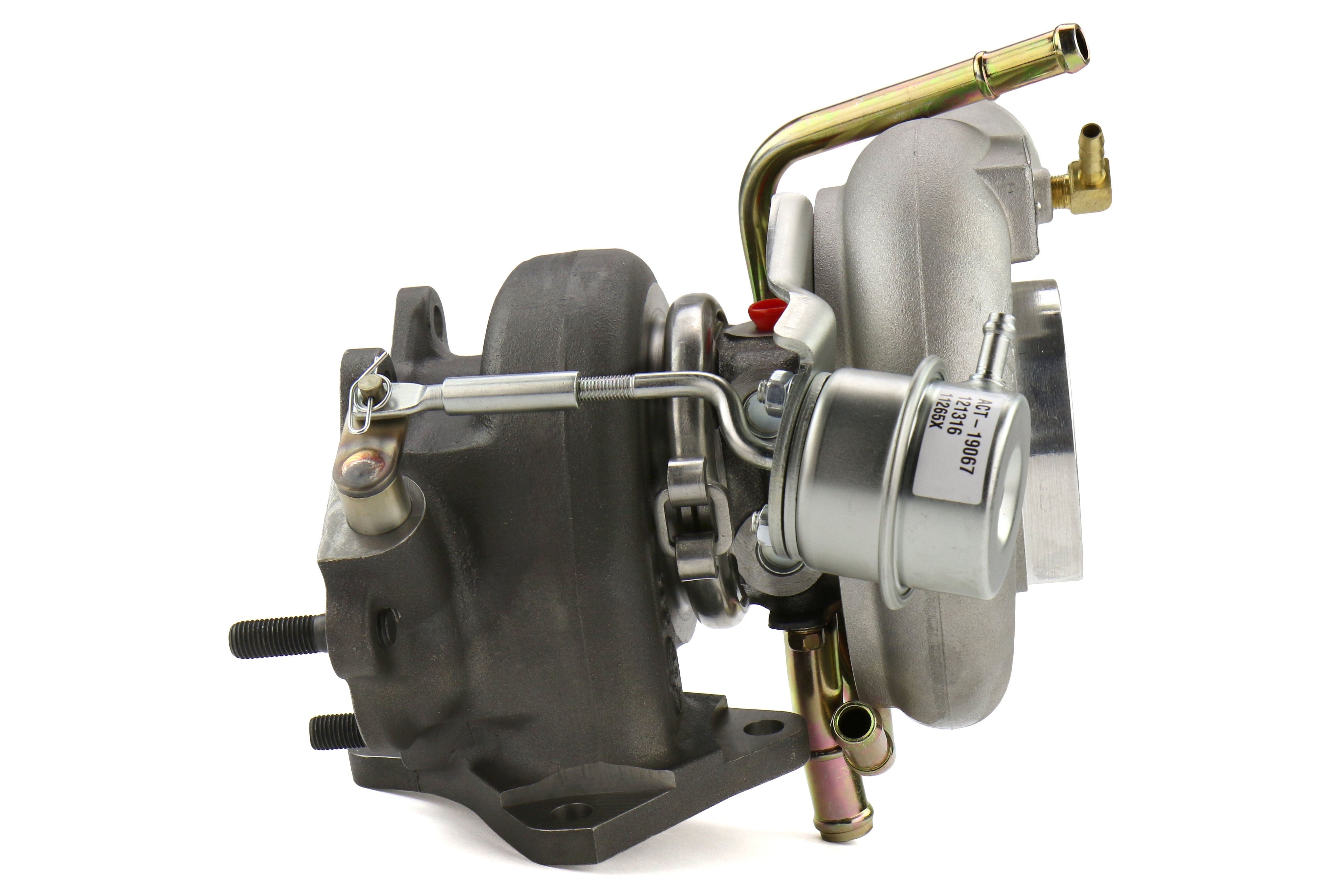 Forced Performance FP BLACK Turbocharger 84mm 8cm IWG w/ Oil Feed Line - 2002-2007 Subaru WRX / 2004-2021 Subaru STI