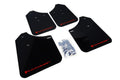 Rally Armor Black UR Mud Flap w/Red Logo - 2002-2007 Subaru WRX / 2004-2007 STI (Wagons Req. Mod.)