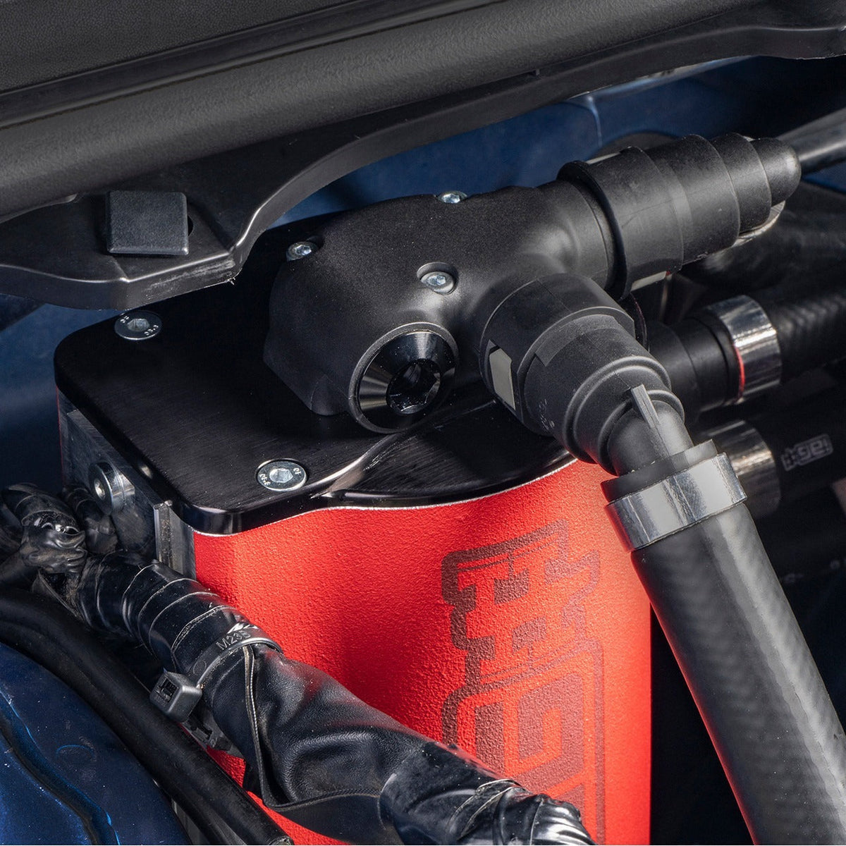 IAG Performance Air Oil Separator AOS - Red - 2015-2021 Subaru WRX / 2014-2018 Forester XT