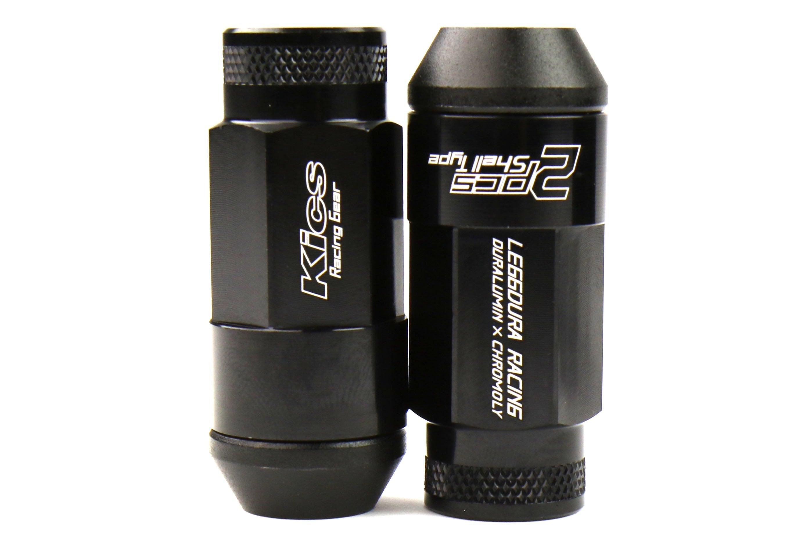 Project Kics Leggdura Racing Shell Type Lug Nut Set 53mm Open-End Look 12X1.25 Black
