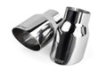 APR Single-Walled 3.5in Slash-Cut Tips - Polished Silver - Set of 2